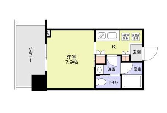 ブリリアタワー浜離宮　907号室　間取り