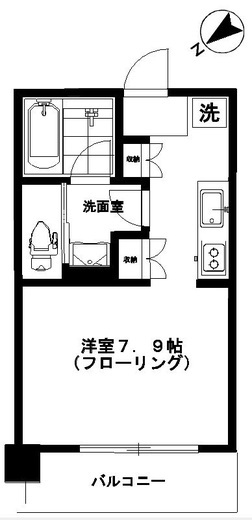 ブリリアタワー浜離宮　1006号室　間取り