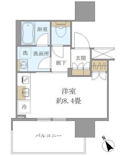 ブリリアタワー浜離宮　1010号室　間取り