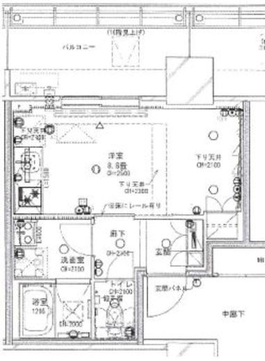 ブリリアタワー浜離宮　1019号室　間取り