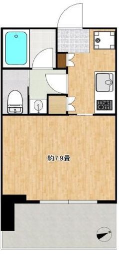 ブリリアタワー浜離宮　1416号室　間取り