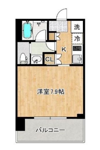 ブリリアタワー浜離宮　1604号室　間取り