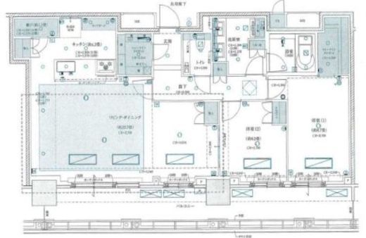 ブリリアタワー浜離宮　3106号室　間取り