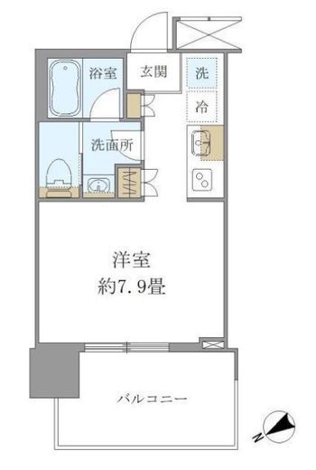 ブリリアタワー浜離宮　602号室　間取り