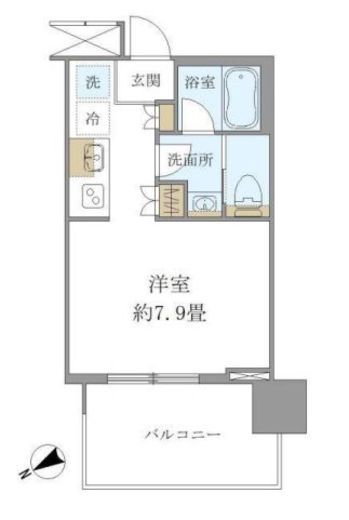 ブリリアタワー浜離宮　603号室　間取り