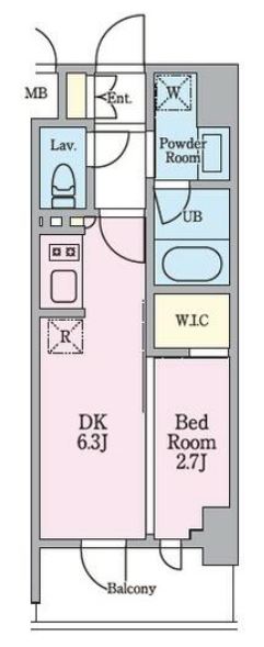リビオメゾン木場　103号室　間取り