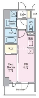 リビオメゾン木場　702号室　間取り