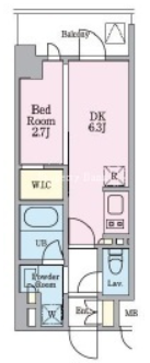 リビオメゾン木場　707号室　間取り