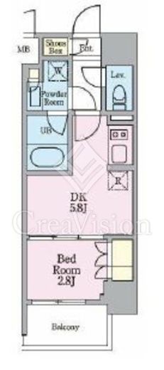 リビオメゾン木場　1001号室　間取り