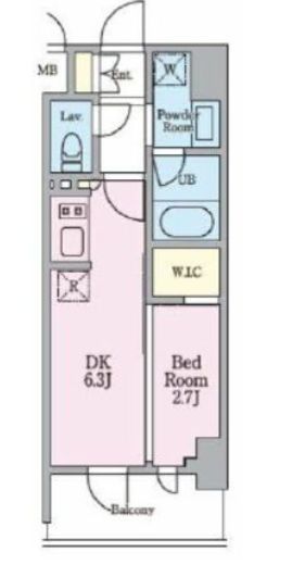 リビオメゾン木場　103号室　間取り