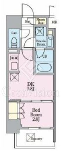 リビオメゾン木場　504号室　間取り