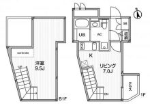 ルクレ東新宿　105号室　間取り