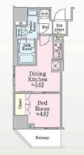 ONE ROOF RESIDENCE SHIN OKACHIMACHI (ワンルーフレジデンス新御徒町)　701号室　間取り