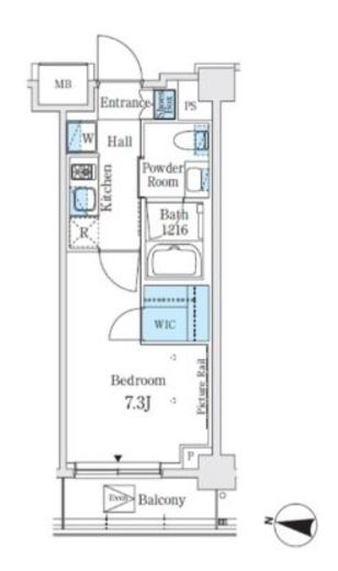 J.GRAN Court 品川西大井WEST　507号室　間取り