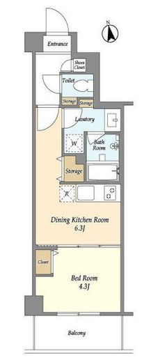 ジニア新宿中落合　102号室　間取り