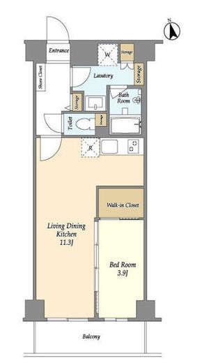 ジニア新宿中落合　105号室　間取り