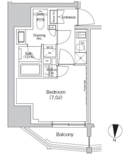 ザ・パークハビオ亀戸　901号室　間取り