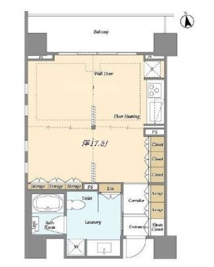Mトリアノン　801号室　間取り