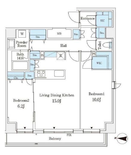 ラ・カーサ広尾　501号室　間取り