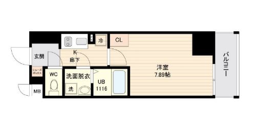 オープンブルーム品川南大井　303号室　間取り