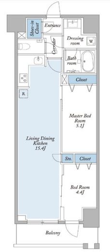 グランカーサ両国ヴェルデ　402号室　間取り