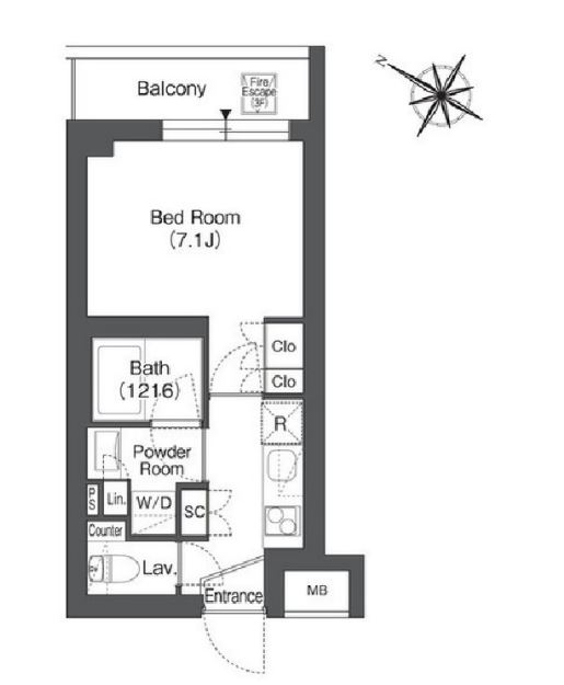 ORSUS戸越銀座　314号室　間取り