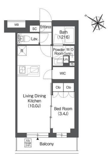 ORSUS戸越銀座 (オルサス戸越銀座)　103号室　間取り