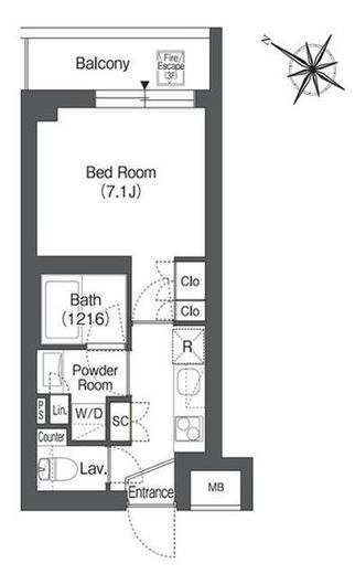 ORSUS戸越銀座 (オルサス戸越銀座)　318号室　間取り