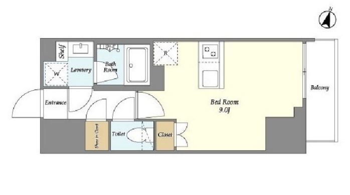 AIFLAT若松河田　803号室　間取り