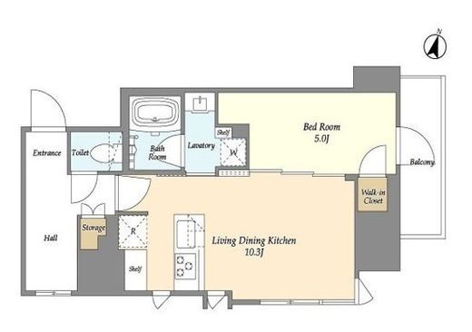AIFLAT若松河田 (アイフラット若松河田)　1304号室　間取り