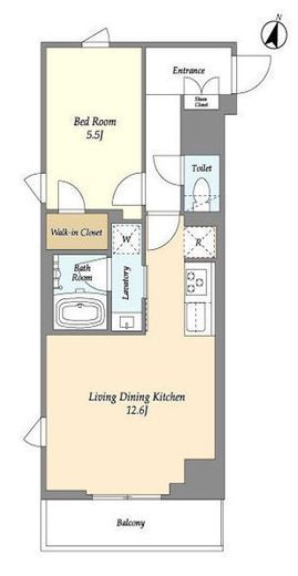 AIFLAT若松河田 (アイフラット若松河田)　306号室　間取り