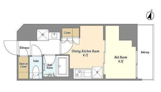 AIFLAT若松河田 (アイフラット若松河田)　802号室　間取り
