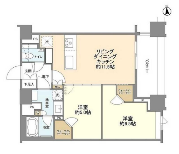 ルジェンテ上野黒門町　1102号室　間取り