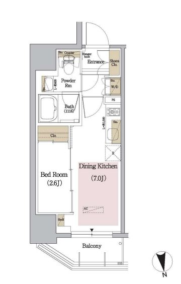 アーバネックス新御徒町　901号室　間取り
