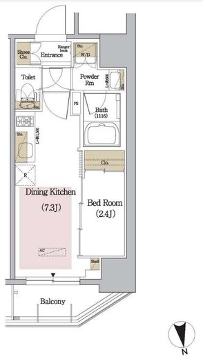 アーバネックス新御徒町　204号室　間取り