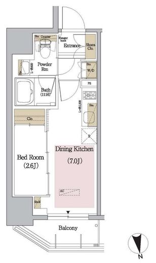 アーバネックス新御徒町　501号室　間取り