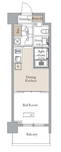 グランカーサ四谷　502号室　間取り