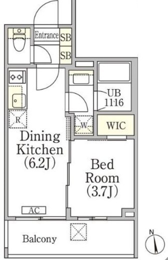 イプセ神楽坂　304号室　間取り