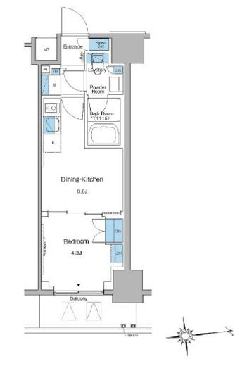ルフォンプログレ上野マークス　303号室　間取り