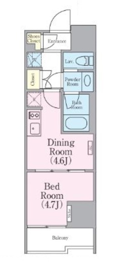クレストコート蔵前レジデンス　502号室　間取り