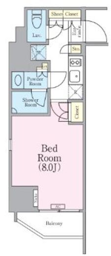 クレストコート蔵前レジデンス　704号室　間取り