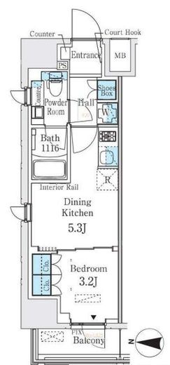ベルファース錦糸町South　301号室　間取り