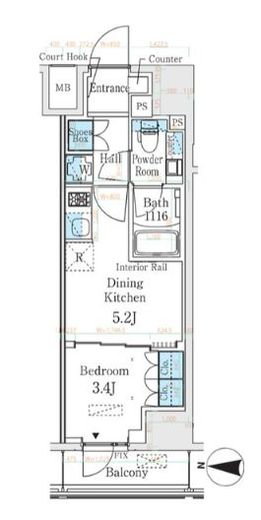 ベルファース錦糸町South　304号室　間取り