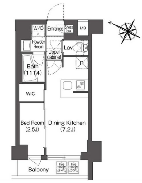コンフォリア二葉　403号室　間取り