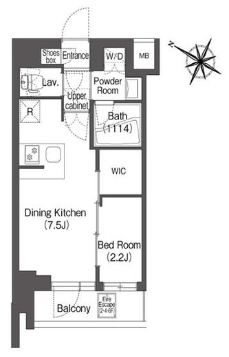 コンフォリア二葉　102号室　間取り
