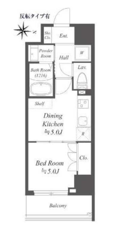 アルファプライム東陽町　302号室　間取り