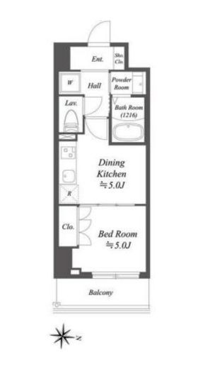 アルファプライム東陽町　203号室　間取り