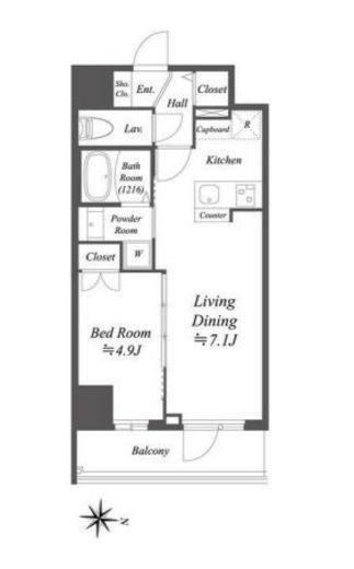 アルファプライム東陽町　301号室　間取り