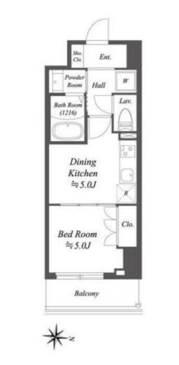 アルファプライム東陽町　704号室　間取り