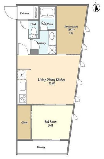 プライムアーバン目黒東山　304号室　間取り